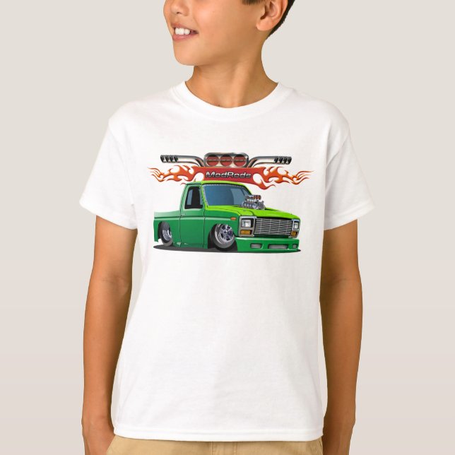 Camiseta carro de desenho animado (Frente)