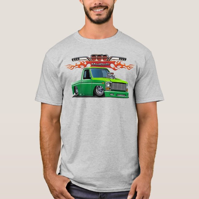 Camiseta carro de desenho animado (Frente)