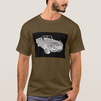 Camiseta Carro de esportes preto e branco de Triumph Tr4