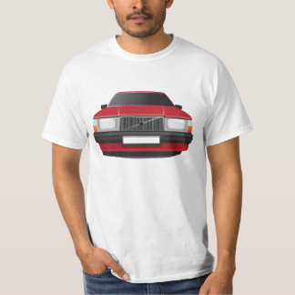 Camiseta Carro de família sueco do anos 80 - 90s, vermelho