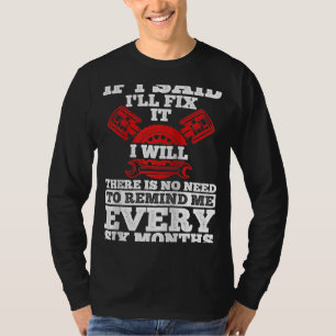 Camiseta Carro de ferramentas mecânicas para reemparelhamen