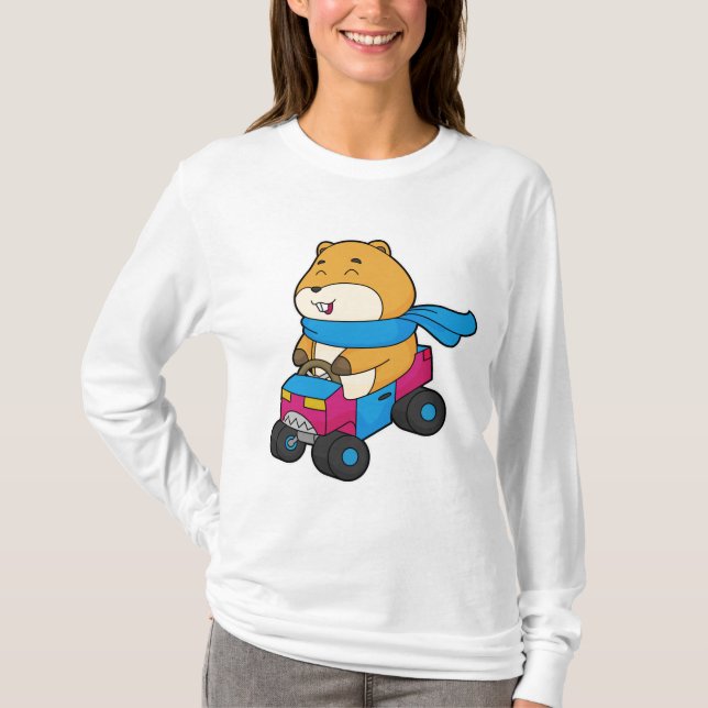 Camiseta Carro de Hamster (Frente)