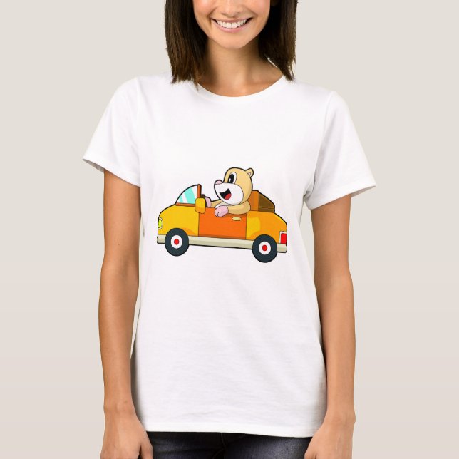 Camiseta Carro de Hamster (Frente)