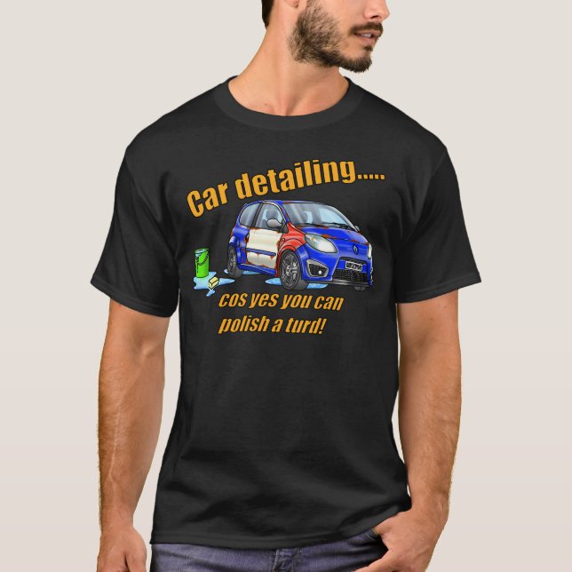 Camiseta Carro De Lavagem De Carro Engraçado Que Descreve T (Frente)