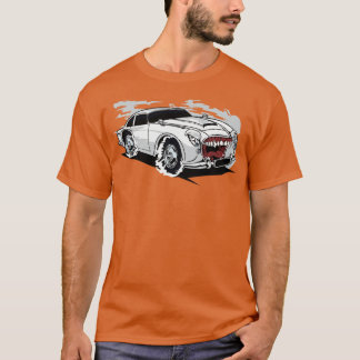 CAMISETA CARRO DE MONSTRO RETRO BRANCO