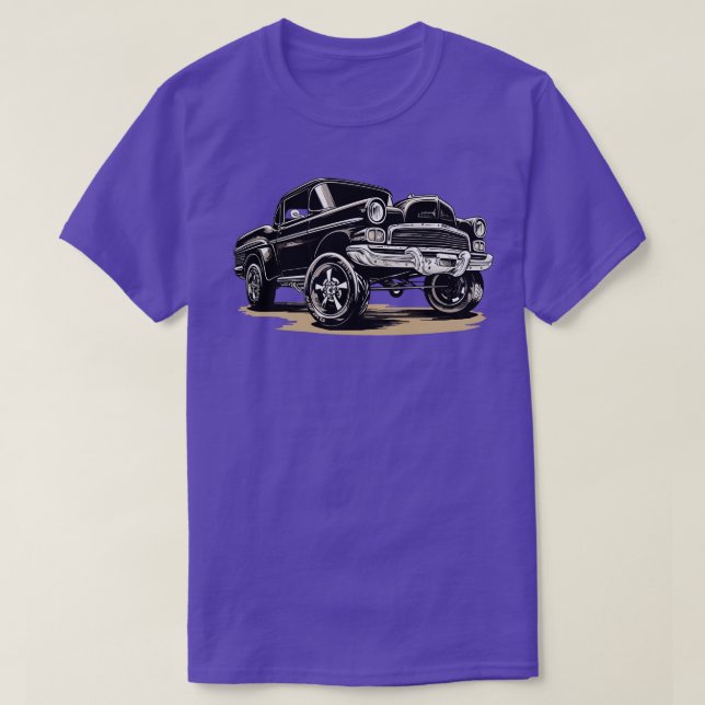 Camiseta Carro de músculo clássico (Frente do Design)