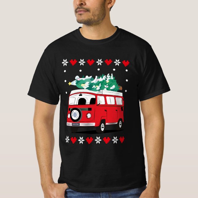 Camiseta carro de natal descolado (Frente)