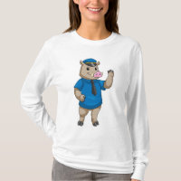 Carro de polícia com chapéu de polícia