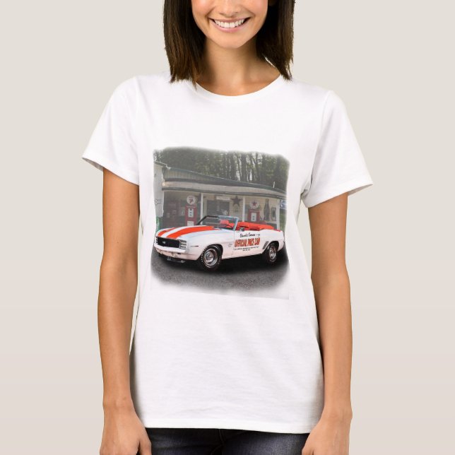 Camiseta Carro de Raça Chevy Camaro, 1969 (Frente)