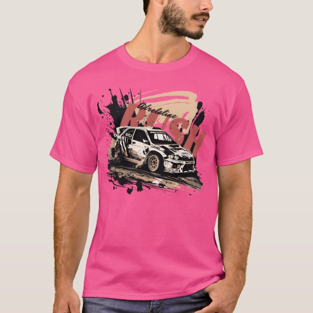 Camiseta Carro de Rali Antigo amigo (Frente)