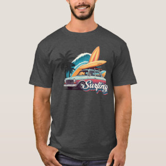 Camiseta Carro de Surf vintage vintage