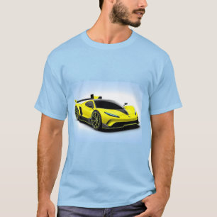Camiseta Carro desportivo com Design elegante e estética mo