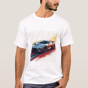 Camiseta Carro desportivo futurístico - Design inteligente 