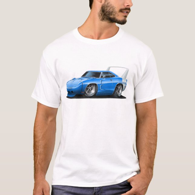 Camiseta Carro do azul de Dodge Daytona (Frente)