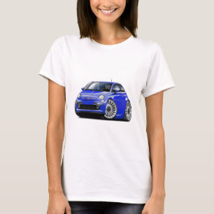 Camiseta Carro do azul de Fiat 500
