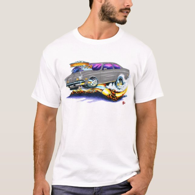 Camiseta Carro do cinza de Chevy Vega (Frente)