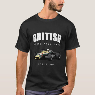 Camiseta Carro do Grande Prêmio Britânico Lotus 49