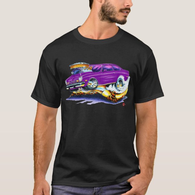 Camiseta Carro do roxo de Chevy Vega (Frente)