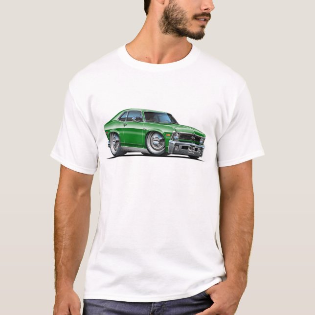 Camiseta Carro do verde da nova de Chevy (Frente)