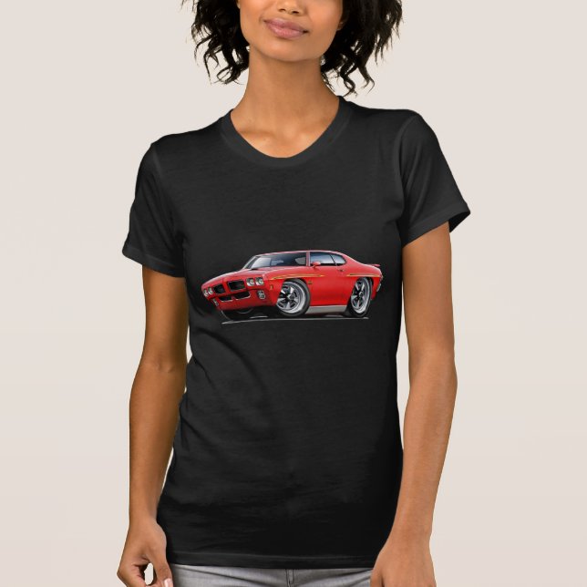 Camiseta Carro do vermelho do juiz de 1970 GTO (Frente)