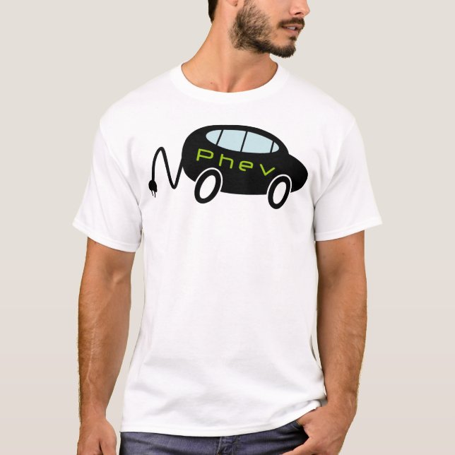 Camiseta Carro e tomada de PHEV (Frente)