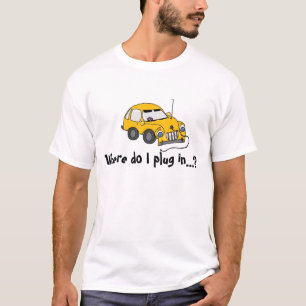 Camiseta Carro elétrico amarelo... t-shirt