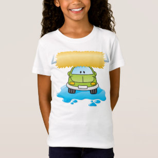 Camiseta Carro engraçado em um t-shirt das meninas do