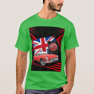 Camiseta Carro Esportivo Clássico Britânico MG MGB Conversí