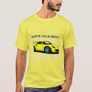 Camiseta Carro Esportivo com Design Aerodinâmico e Estética