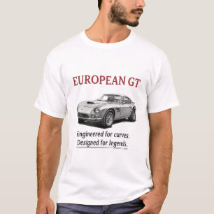 Camiseta Carro esportivo Gran Turismo clássico europeu de G