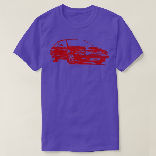 Camiseta carro esportivo gtv6 em alfa red (Frente do Design)