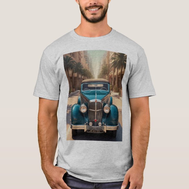 CAMISETA CARRO ESTILO ART DÉCO (Frente)
