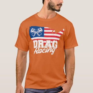 Camiseta Carro Lover I Carro Racing I American Flag I Drag 