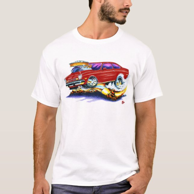 Camiseta Carro marrom de Chevy Vega (Frente)