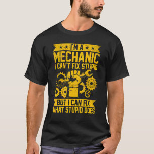 Camiseta Carro Mecânico Engenheiro Homens Mulheres Crianças