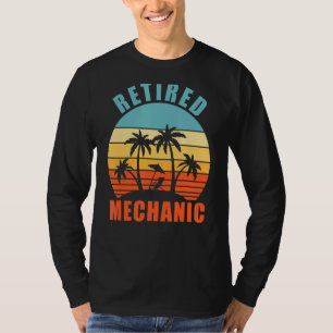 Camiseta Carro Mecânico Funny Mecânico Aposentado Feliz Ret