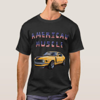 Carro Muscular Americano Clássico Amarelo
