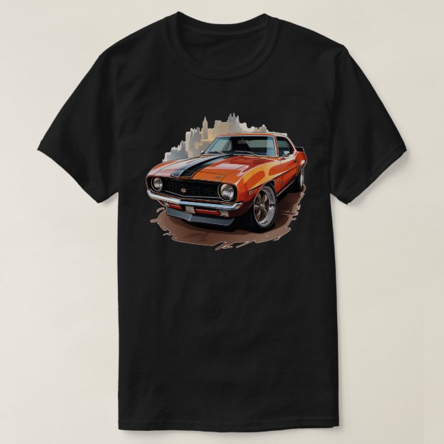 Camiseta Carro Muscular Clássico (Frente do Design)
