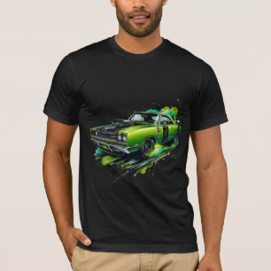Camiseta Carro Muscular de Cobrança de Pordo - Camisa-T mas