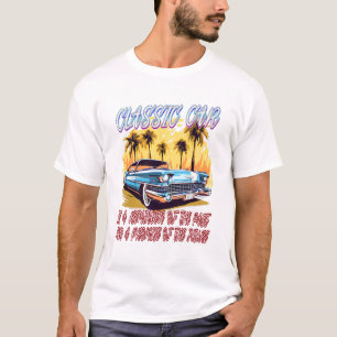 Camiseta carro muscular de vintage