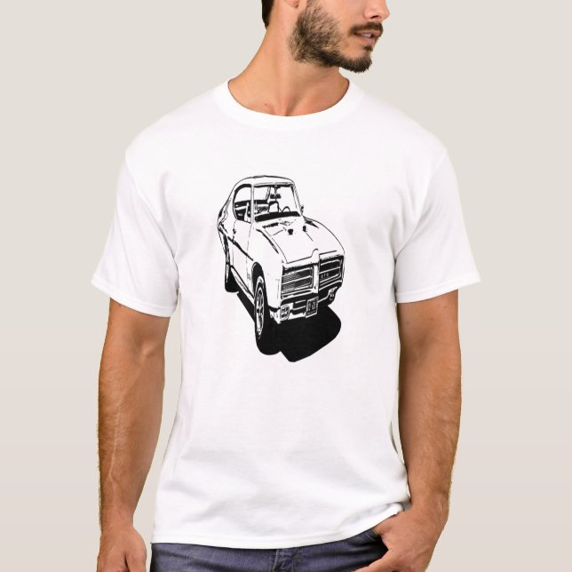 Camiseta Carro Muscular GTO Pontiac GTO 1969 (Frente)
