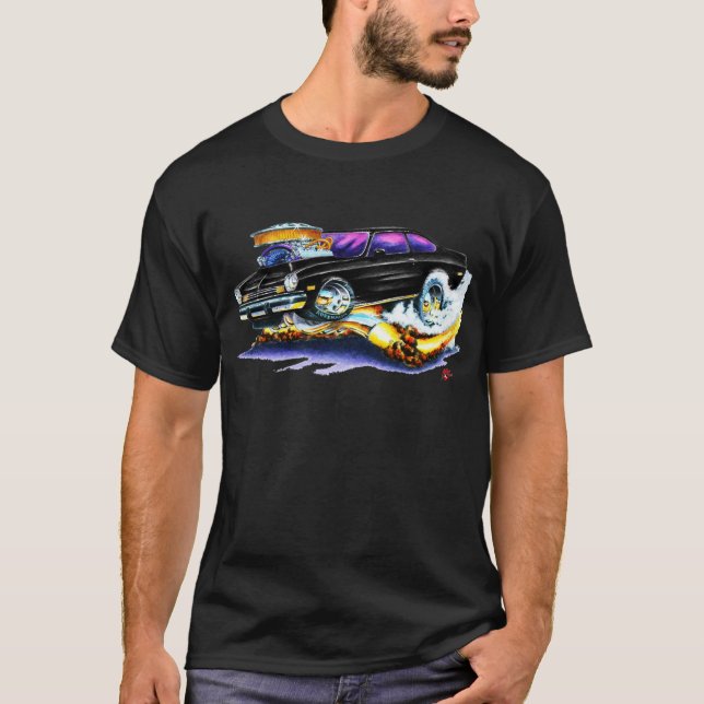 Camiseta Carro preto de Chevy Vega (Frente)