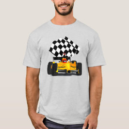 Camiseta Carro Race Amarelo com Sinalizador Verificado