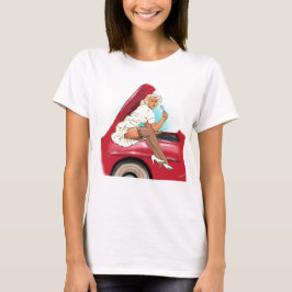 Camiseta Carro retro e modelo