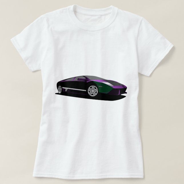 Camiseta Carro Roxo (Frente do Design)