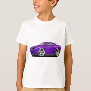 Camiseta Carro Roxo-Preto do desafiador SRT8