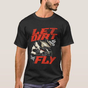 Camiseta Carro Sprint Corrida de Corrida de Sujeira