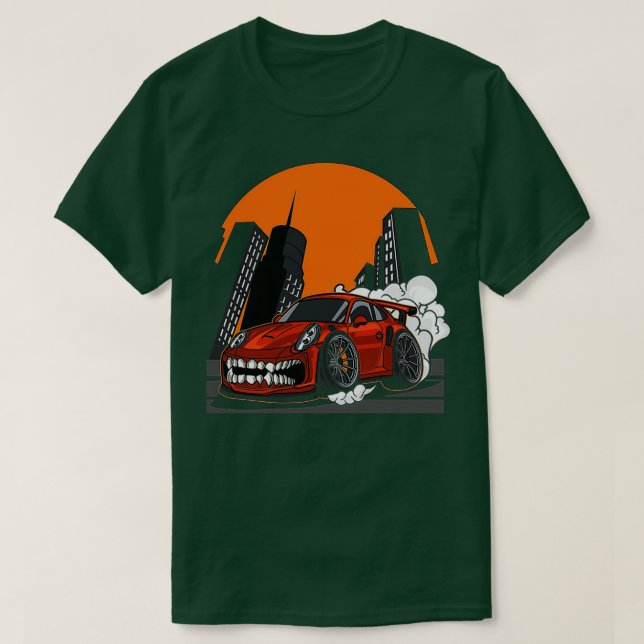 Camiseta Carro Super Monster (Frente do Design)