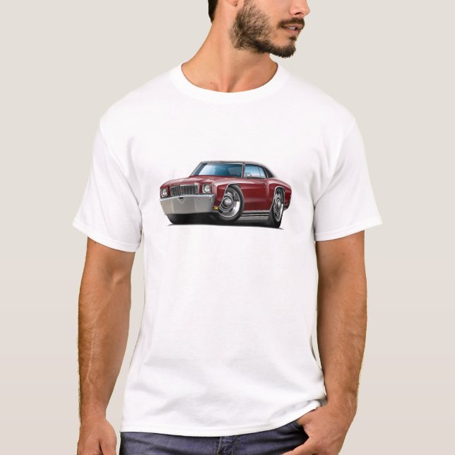Camiseta Carro superior Marrom-Preto de Monte 1972 - de (Frente)