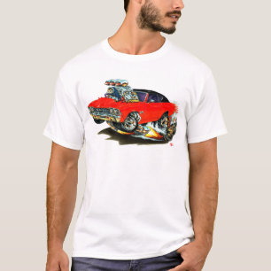 Camiseta Carro superior vermelho e preto de Chevelle